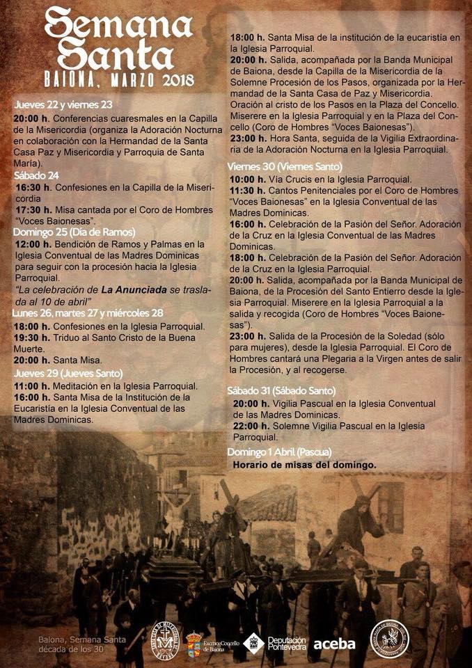 Semana Santa en Baiona 2018 Baiona / 
Bayona